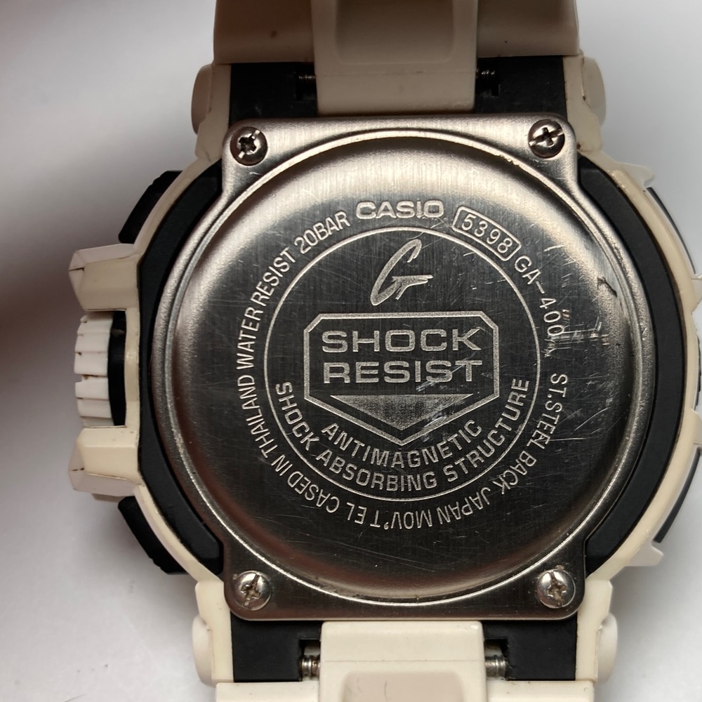 Casio Gshock GA-400, white black stormtrooper, new battery, light works - Picture 13 of 16